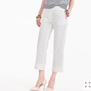 J. Crew Patio Pant in Eyelet NWT Size 4